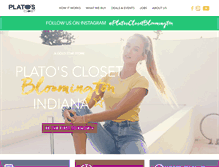 Tablet Screenshot of platosclosetbloomingtonin.com